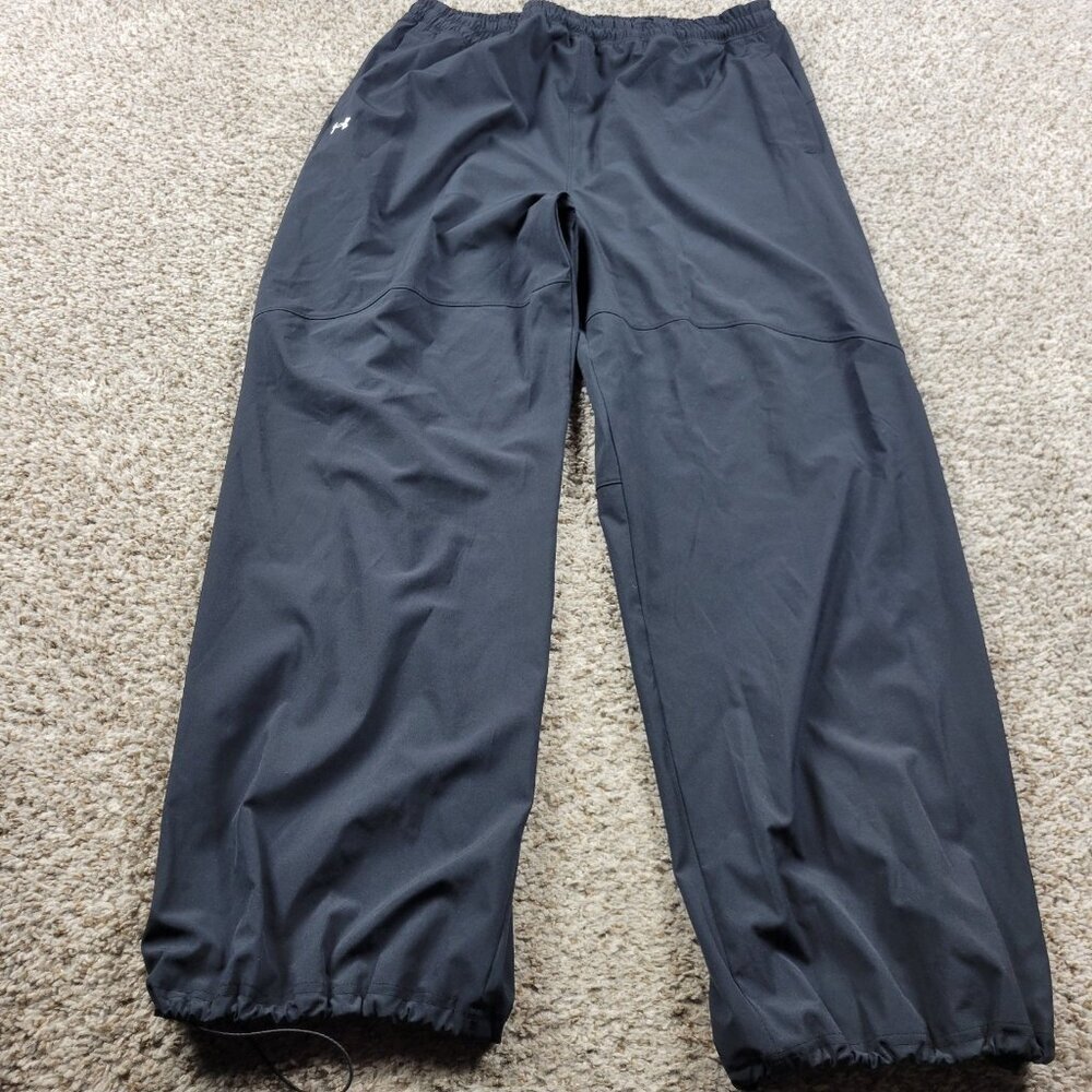 Under Armour Pants Women's Large Black Rival Woven Stretch
